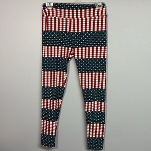 LuLaRoe OS Leggings Patriotic Design